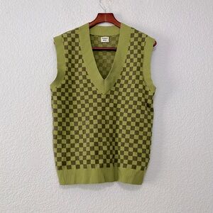 Aritzia Sunday Best Checker Print Sweater Vest